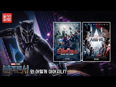 '어벤져스'와 '시빌 워'는 '블랙팬서'와 어떻게 이어지나? [줄거리 알려줌] '블랙 팬서'