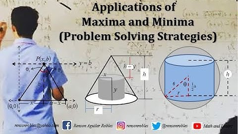 Applications of Derivatives in Solving Maxima and Minima Problems