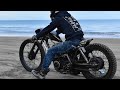 千里浜サンドフラッツ　SAND FLAT SPEEDWAY　2013　０２ガレージ　YAMAHA　SR500CHOPPER