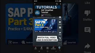 SAP Plant Maintenance (PM) Part 3 | Practice, S/4HANA & Career Path #shorts #sap #saptraining