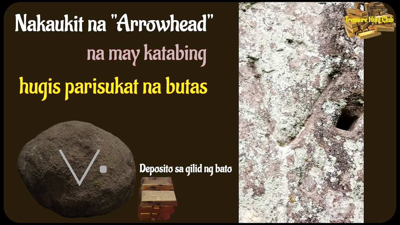 Engraved Arrowhead with Square Shaped Hole - Philippine Treasure Hunting
