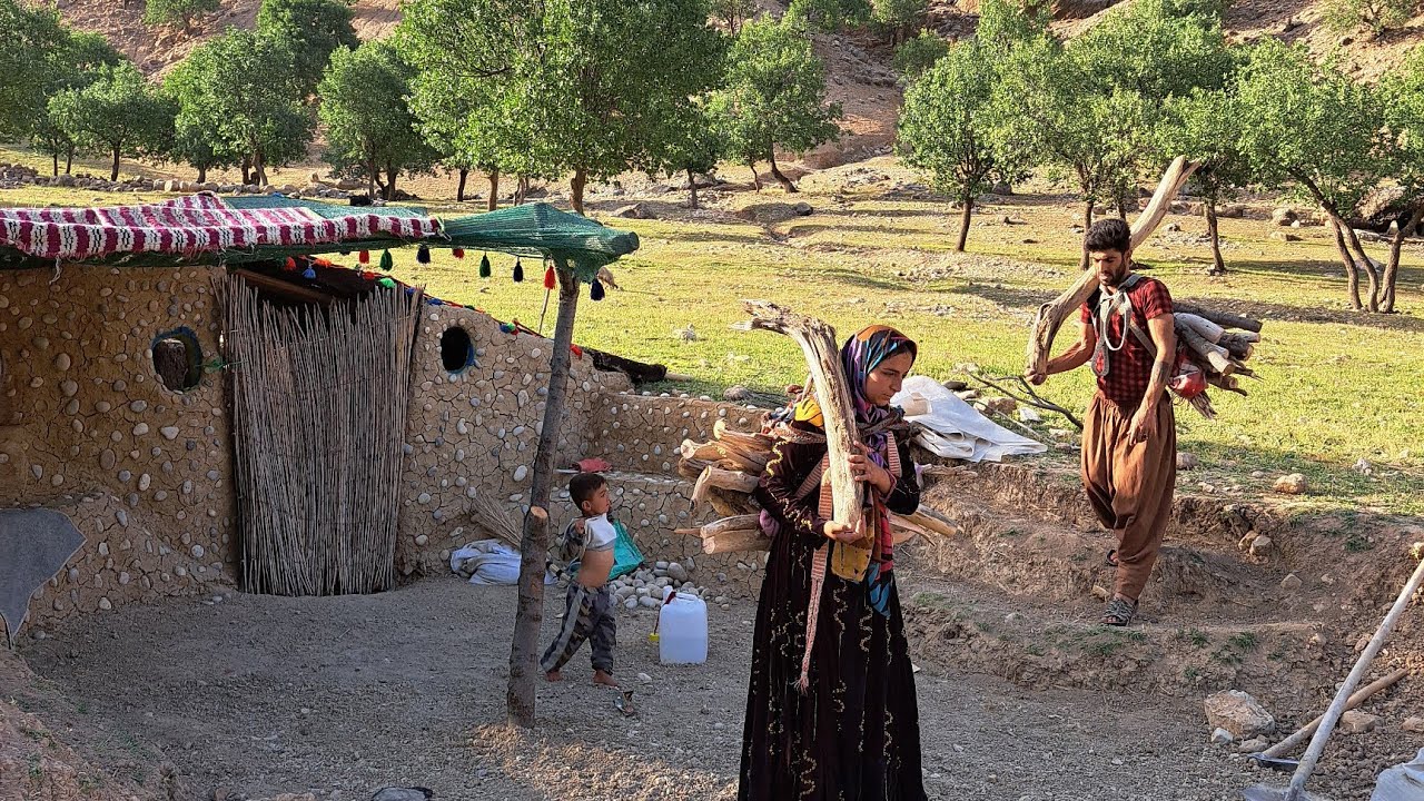 Going fishing and preparing firewood for family consumption | Nomadic ...