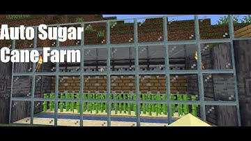 Automatic Sugar Cane Farm Minecraft Survival Java 1.17