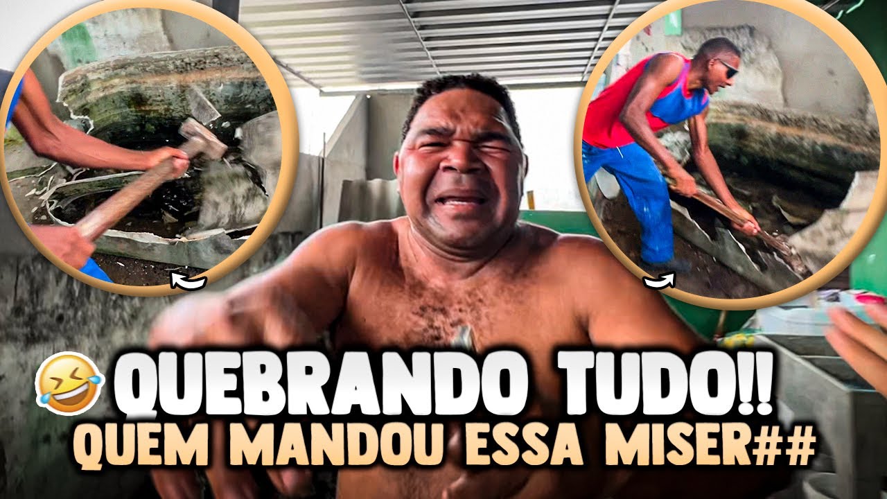 ERIK LEVOU BETO E ELE QUEBROU A CAIXA D’água DA CASA DO GALO CEGO | GALO CEGO