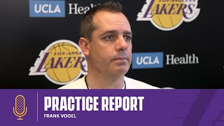 Frank Vogel breaks down practice with Andre Drummond | Lakers Practice