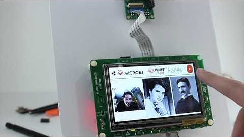 Face recognition GUI application on STM32F746G-DISCO board - powered by MicroEJ