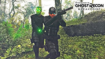 Deep State-Ghost recon breakpoint helping Sam Fisher( immersive mode)-(No HUD)