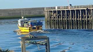 REFLECTION,  Aberystwyth fishing boat.