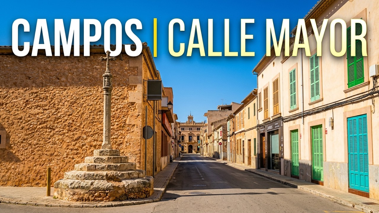 CAMPOS / MALLORCA , Caminando por sus estrechas calles y Plaza del Ayuntamiento  #mallorca #baleares