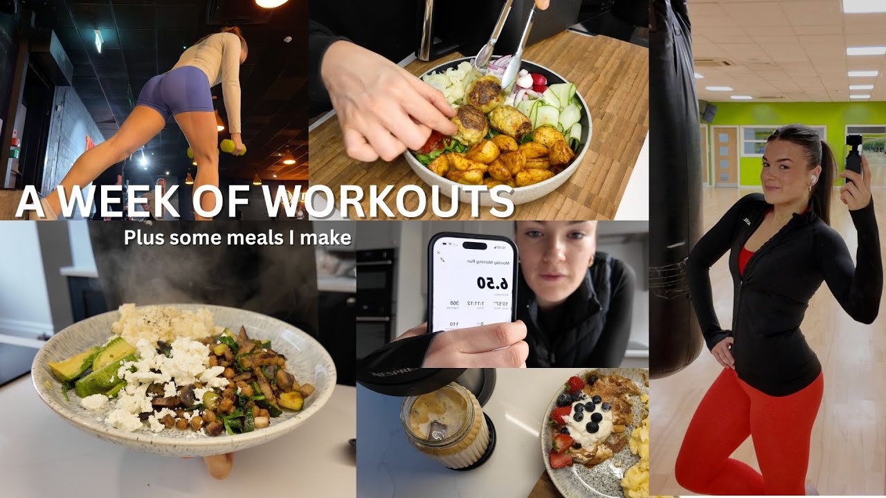 Неделя тренировок и некоторые блюда, которые я готовлю в течение недели!
