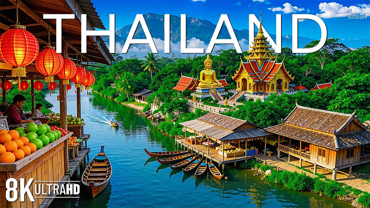 Таиланд в формате 8K Ultra HD | Тропические побережья, изумрудные пейзажи