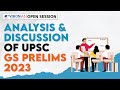 Open session on analysis and discussion of upsc gs prelims exam 2023