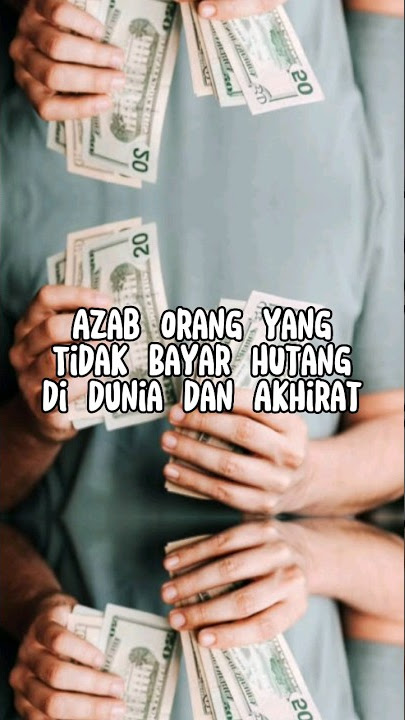 AZAB ORANG YANG TIDAK BAYAR HUTANG DI DUNIA DAN AKHIRAT#dakwah #islamic #yearofyou #shorts