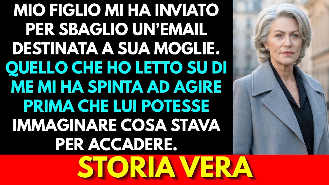 Io ero in cucina, in vestaglia, ad aspettare il caffè, quando è arrivata un’email che non era indirizzata a me. Era di mio figlio Edo, ma parlava di “un piano a lungo termine” e di come portarmi...