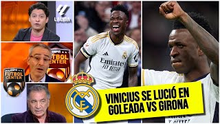 VINICIUS BRILLANTE, clave en goleada REAL MADRID. GIRONA actuó con respeto y MIEDO | Futbol Center