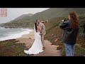 Shooting an elopement in big sur bts footage
