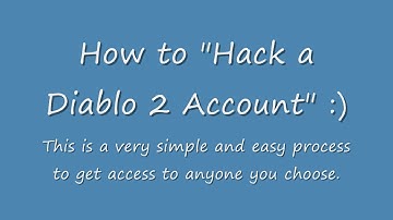 How to Hack/Steal Diablo2 Accounts!!  100% Legit