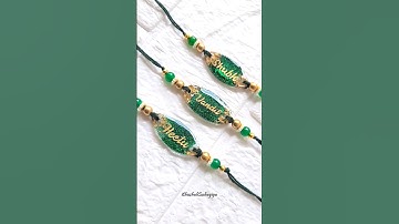 customized Resin name rakhi #trending #artshorts #resinart #viralvideo #rakhi