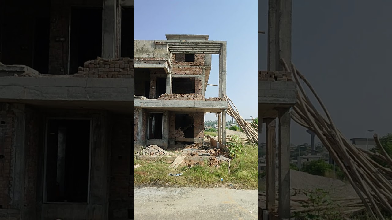 Stage 36 brick structure completed bahria town 10 marla house construction phase 8 Rawalpindi