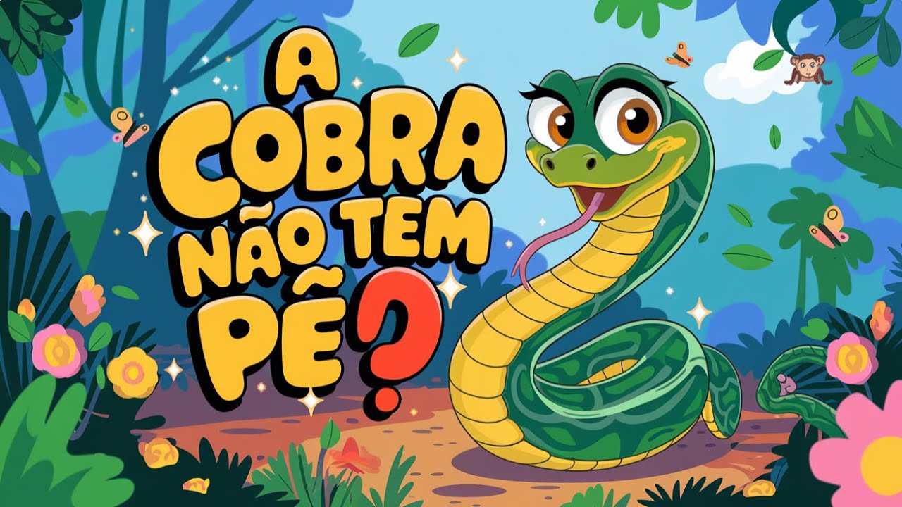 🚀🎶 A COBRA NÃO TEM PÉ 🐍 | Música Infantil Divertida para Cantar e ...