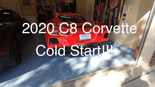 2020 Corvette C8 First Cold Start