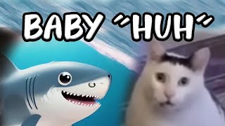 what if cat 'huh' sing baby shark