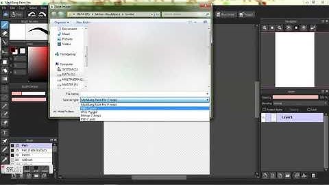 How to save PSD file in Medibang Paint Pro