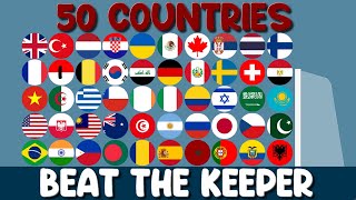 Beat the Keeper - 50 Countries 2023 Tournament in Algodoo by Mabille Racing 29,006 views 1 year ago 30 minutes