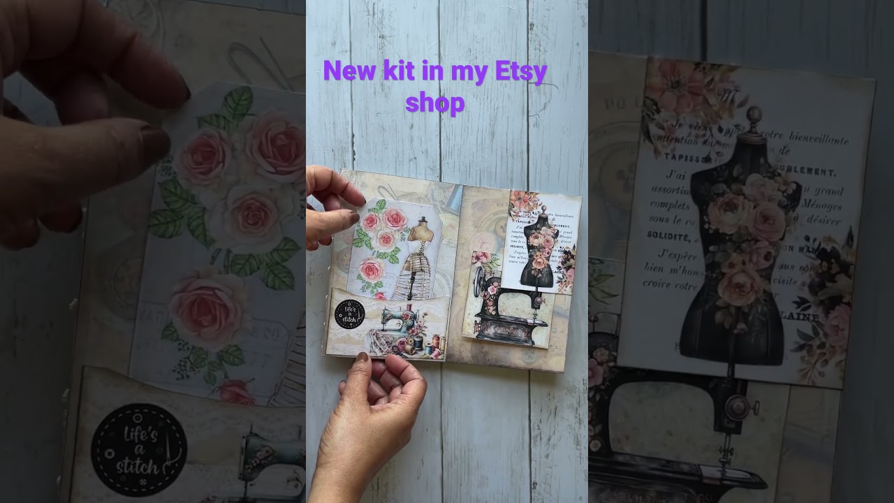 Sewing Ephemera printable kit for journal 