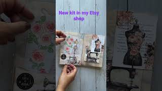 Sewing Ephemera printable kit for journal #sewingephemera #sewingjournal #sewingkit #folio