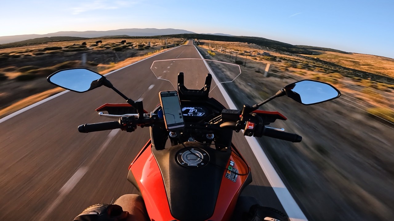 Yamaha Tracer 700 Sunset POV Ride | Spanish Mountain Roads