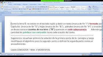 UTN 20, Algoritmos, teorico, Subsecuencia y Registro