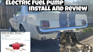 1965 Mustang ELECTRIC FUEL PUMP (Edelbrock) install and review