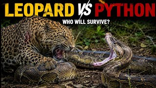 Python vs Leopard – Who Wins This Deadly Encounter? Animal documentary