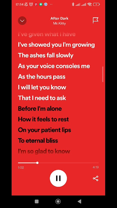 lyrics after dark - Mr.kitty #lyrics #music #like