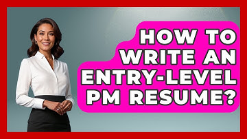 How To Write An Entry-Level PM Resume? - Job Success Network
