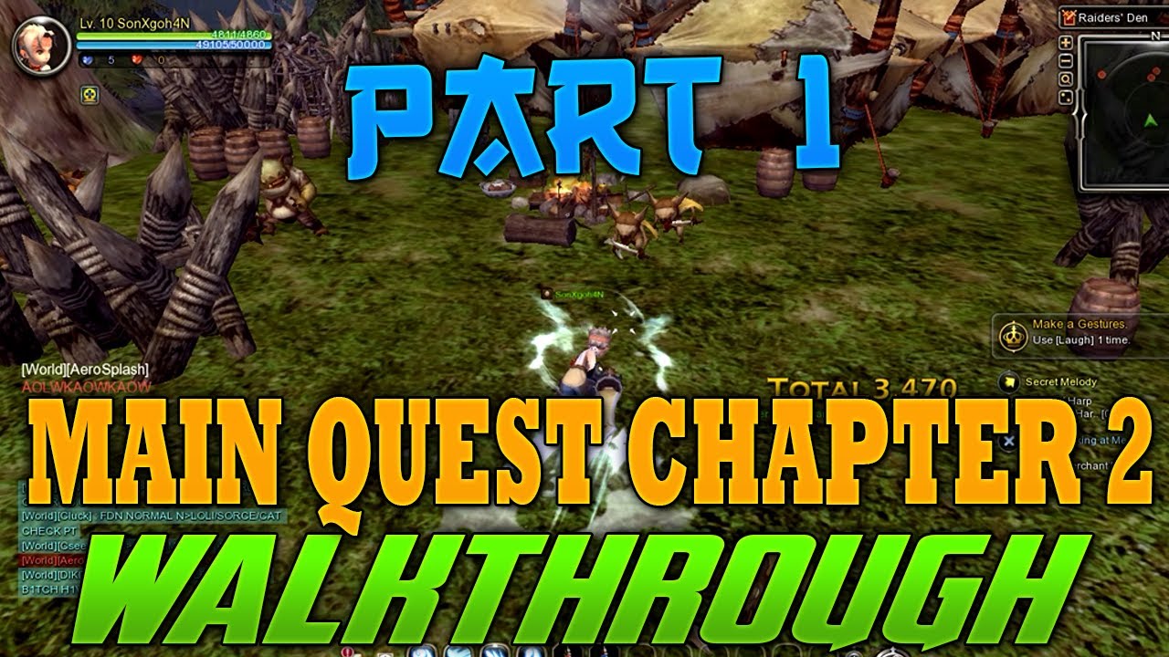 Dragon Nest Main Quest Chapter 2 Part 1 (Alternative Way In Leveling Walkthrough) In Dragon Nest ...