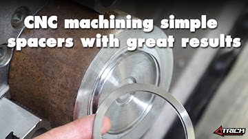 Machining spacers on a CNC lathe