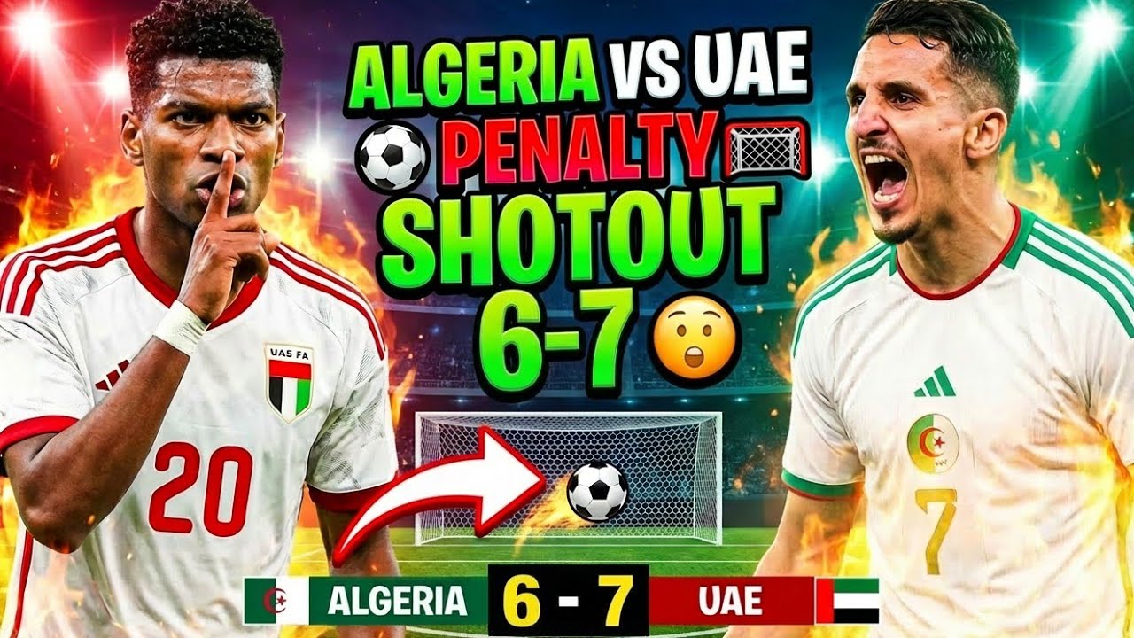Algeria vs UAE – Arab Cup 2025 Penalty Shootout Drama! 🇩🇿🇦🇪 | FIFA Arab Cup Highlights