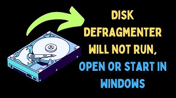 How to Fix Disk Defragmenter Will Not Run, Open or Start in Windows 11