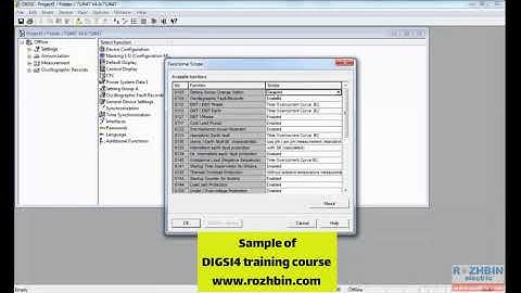 (Sample of DIGSI4 training course(setting