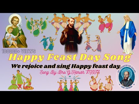 New Happy Feast Day song GHarish  Subscribe    wishing song   We rejoice and sing  Official vedio