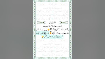 سورة النصر من 1 إلى 3 مكرر