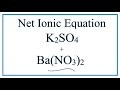 Net Ionic Equations and Ion Charges