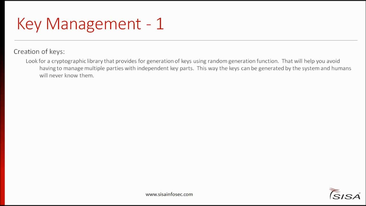 Decoding Key Management for PCI DSS_SISA Webinar Recording
