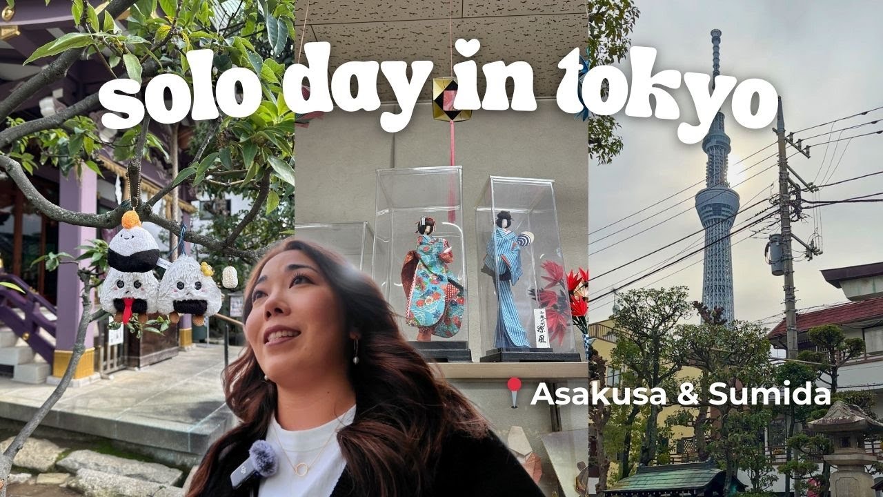A Slow Solo Day in Tokyo | Asakusa & Sumida (Shops, Cafes & a Cute Shrine)  🍙