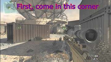 MW3: Killing Campers with an Across Map Throwing Knife Kill Tutorial Episode 3