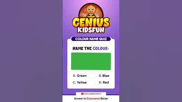 Color Name Challenge: Test Your Knowledge! 💥#01 | Genius Bee KidsFun | #challengeaccepted✔️