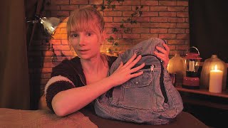 Zombie Apocalypse Market ASMR  Buying a New Backpack / Fabric / Crinkling / Backpack Demonstration