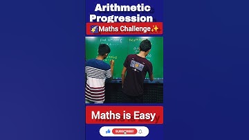 Maths Challenge 🔥 Important Question Arithmetic Progression | Class 10 Maths #ytshorts #shorts #fun